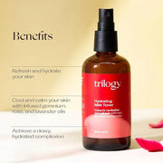 Trilogy Hydrating Mist Toner, Floral Hydration for All Skin Types, 3.38 fl oz - Product Image