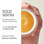 BLITHE Pressed Serum Gold Apricot Glass Skin Korean Skincare Moisturizer/Serum - Niacinamide Serum for Natural Glow & Radi...