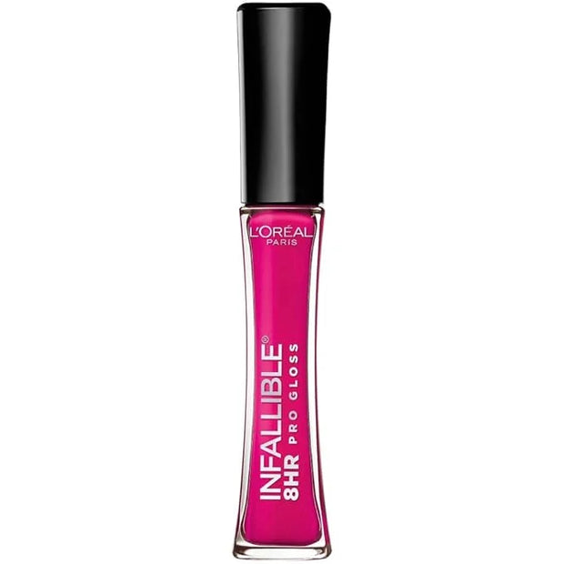 L’Oreal Paris Makeup Infallible 8 Hour Hydrating Lip Gloss, Pink Topaz, 0.21 Fl Oz - Product Image