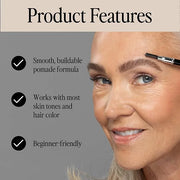 Billion Dollar Brows Universal Eyebrow Pencil – Dual-Ended Design with Precision Tip & Spoolie, Natural Finish, Waterproof...