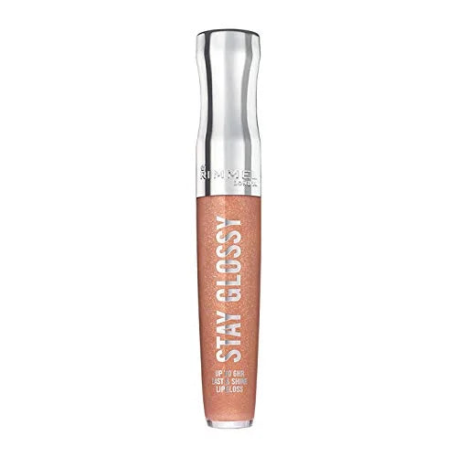 Rimmel Stay Glossy 6HR Lip Gloss, All Nighter, 0.18 Fl Oz (Pack of 4) - Product Image