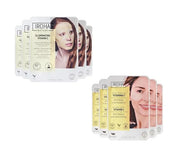 Vitamin C & Hyaluronic Acid Face Mask (5 Masks) + Eye Mask Patches with Vitamin C, Cucumber and Hyluronic Acid, Anti-Fatig...