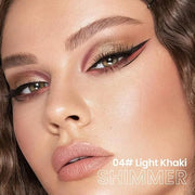 evpct Light Khaki Shimmer Cream Eye Shadow Brightener Sticks Set for Eyes, Khaki Shimmery Matte Pencil Eye shadow Applicat...
