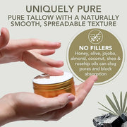 New & Unique Beef Tallow for Skin - Whipped Tallow Balm for Face Body-No Filler Oil or Honey. Moisturizer for Acne Eczema ...