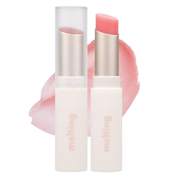 MERZY Glossy Melting Color Lip Balm – Juicy High-Pigment Lip Color with Glossy Shine – Moisturizing Vegan Lip Balm #01 HIG...