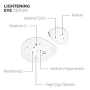 Lightening Serum – Caffeine & Vitamin C Under Eye Treatment for Dark Circles, Puffiness, Fine Lines – Hydrating & Brighten...