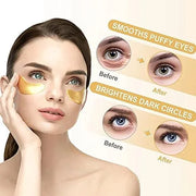 24K Gold Under Eye Patches for Dark Circles & Puffiness – Korean Masks for Bags & Fine Lines – Hydrating Eyes Bag Treatmen...