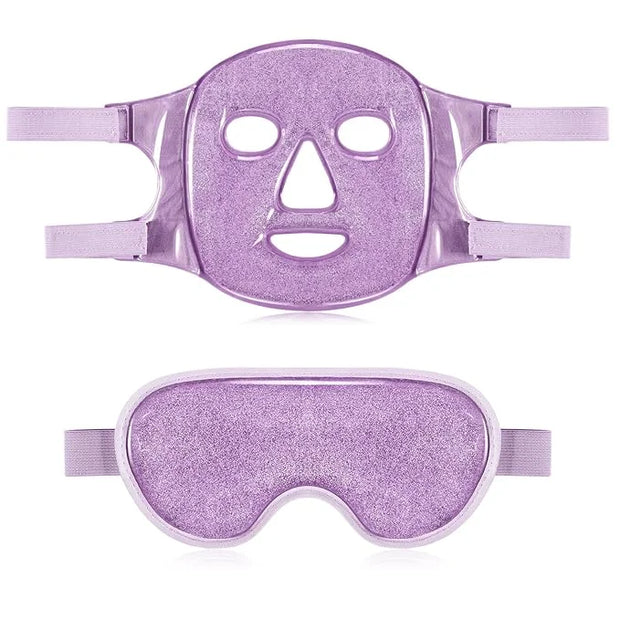 Geyoga Gel Ice Face Eye Mask Cooling Face Eye Masks for Reducing Puffiness, Dark Circles, Redness, Pain Relief, Migraine, ...