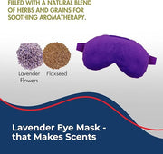 Lavender Lavender Eye Mask Pillow - Weighted Eye Mask for Relaxation, Yoga and Stress Relief - Cold Therapy Lavender Eye M...