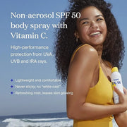 Supergoop! PLAY Antioxidant Body Mist w/ Vitamin C, 3 fl oz - SPF 50 PA++++ Broad Spectrum Sunscreen - Body Spray for Sens...