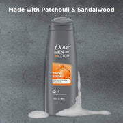 DOVE MEN + CARE Fortifying 2 in 1 Shampoo and Conditioner for Resilient and Thicker Hair Thick and Strong with Caffeine He...