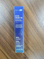 2 Packs Eye Serum for Dark Circles and Puffiness with 8% Caffeine 8% Retinol Hyaluronic Acid Niacinamide, Under Eye Cream ...
