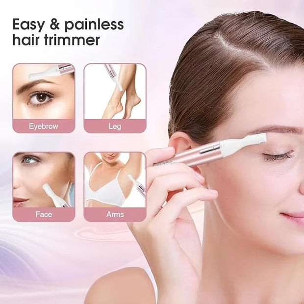 TOUCHBeauty Eyebrow Hair Trimmer for Women, Painless Precision Eyebrow Shaper, Pen-Shaped Hair Remover Razor for Face Chin...