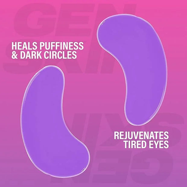 Eye Patches for Dark Circles and Puffiness, Under Eye Mask with Hyaluronic Acid and Kakadu Plum, Vegan and Cruelty-Free Un...