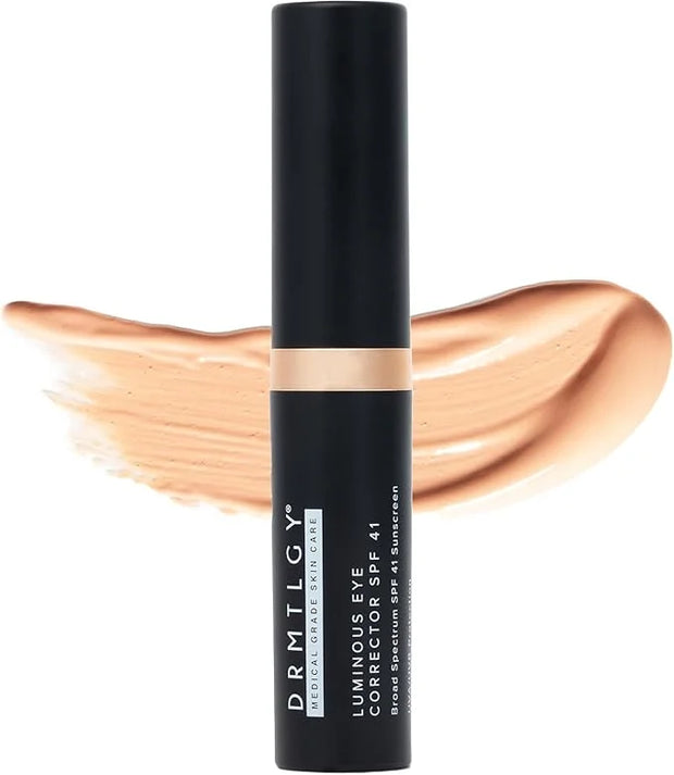 DRMTLGY Luminous Eye Corrector SPF 41, Under Eye Color Corrector for Dark Circles, Anti-Aging Tinted Eye Cream, Hydrating ...