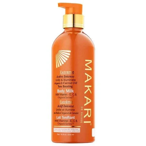 MAKARI Extreme Argan & Carrot Oil 3 Piece Gift Set - Exfoliating Soap, Tone Boosting Body Lotion & Face Cream Ideal for Al...
