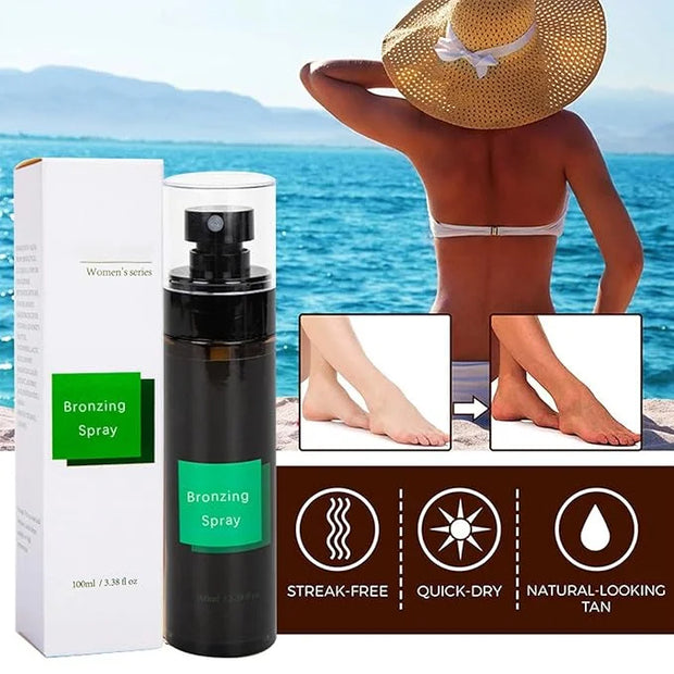 Tanning Accelerator Spray, Waterproof Tanning Spray, Tanning Spray For Sunbed, Women Moisturize Tanning Lotion, Flawless S...