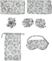 Leopard Spots 6-Pack Pillowcase, Eye Mask, & Scrunchies Set-Standard - Product Image