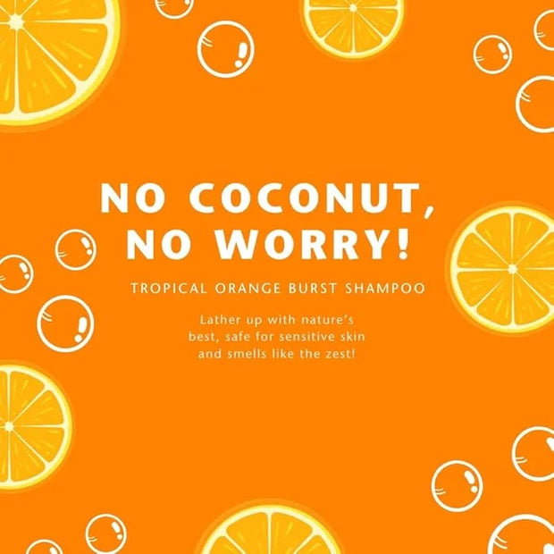 Clean Kids Naturally Tropical Orange Burst Shampoo, All-Natural, Gluten-free, Vegan, and Cruelty-free, Paraben-Free, EWG V...