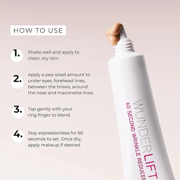 WUNDER2 Wunderlift Instant Eye Tightening Serum, Temporary Firming & Lifting Treatment in 60 Seconds, Reduces Under-Eye Ba...