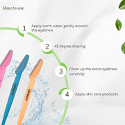 G&P BEAUTY Precision Face & Eyebrow Dermaplaning Kit - 3 Exfoliating Razors with Precision Covers for Women, ideal Gift. -...