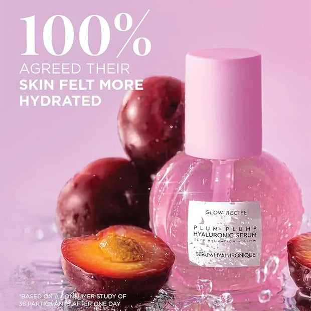 Glow Recipe Plum Plumping & Hydrating Hyaluronic Acid Korean Skin Care Serum - Antioxidant Anti Aging Face Serum + Vitamin...