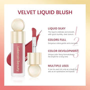 Liquid Blush, Soft Cream Face Blush, Velvet Liquid Blush Makeup Natural Matte Finish Looking, Long-Lasting, Smudge Proof, ...