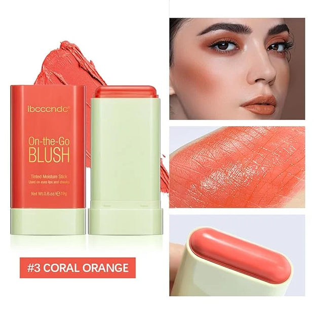 MEICOLY Multi Use Makeup Blush Stick,On-the-Go 2-in-1 Lip Cheek Cream Blush Stick,Waterproof Solid Face Blush Makeup Cheek...
