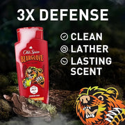 Old Spice Cleansing Body Wash for Men, 3X Defense, 24/7 Shower Fresh with Lasting Scent, 2-in-1 Body & Face Wash, Bearglov...