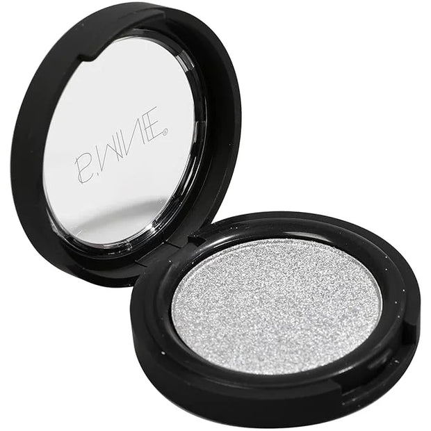 ISMINE Single Eyeshadow Powder Palette (SILVER GRAY) Shimmer Gray, High Pigment, Longwear Single Grey Eye Makeup for Day &...