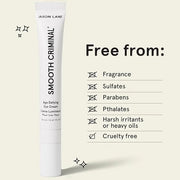 Under Eye Cream for Dark Circles and Puffiness | SMOOTH CRIMINAL Age Defying Niacinamide and Caffeine Eye Cream for Puffy ...