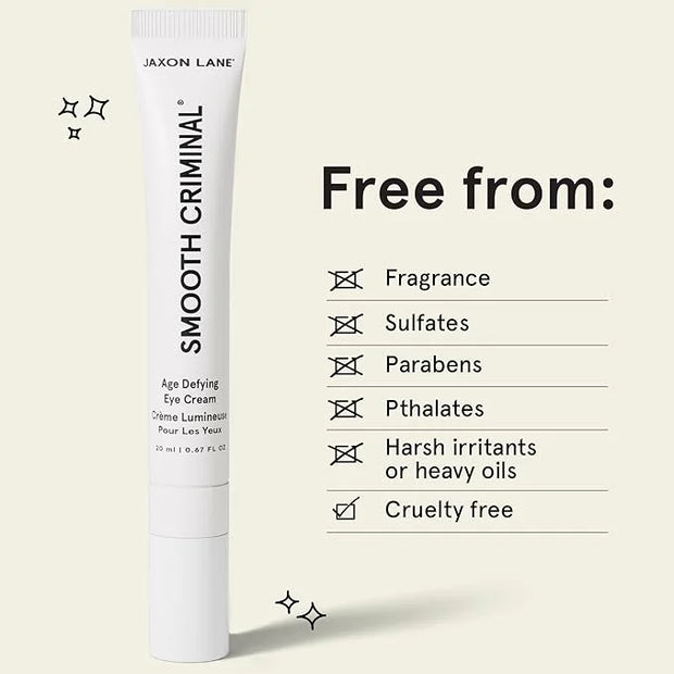 Under Eye Cream for Dark Circles and Puffiness | SMOOTH CRIMINAL Age Defying Niacinamide and Caffeine Eye Cream for Puffy ...