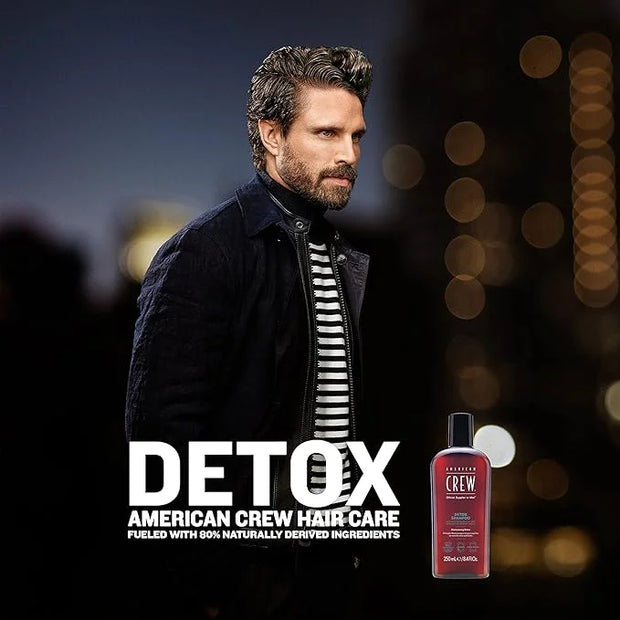 American Crew Detox Shampoo for Men, Naturally Derived, Vegan Formula, Citrus Mint Fragrance, 8.45 Fl Oz - Product Image