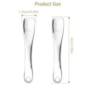 3 PCS Facial Spatula Massage Eye Roller Dark Circles Skincare Tool Face Cream Lotion Makeup Stainless Steel Applicator Wan...
