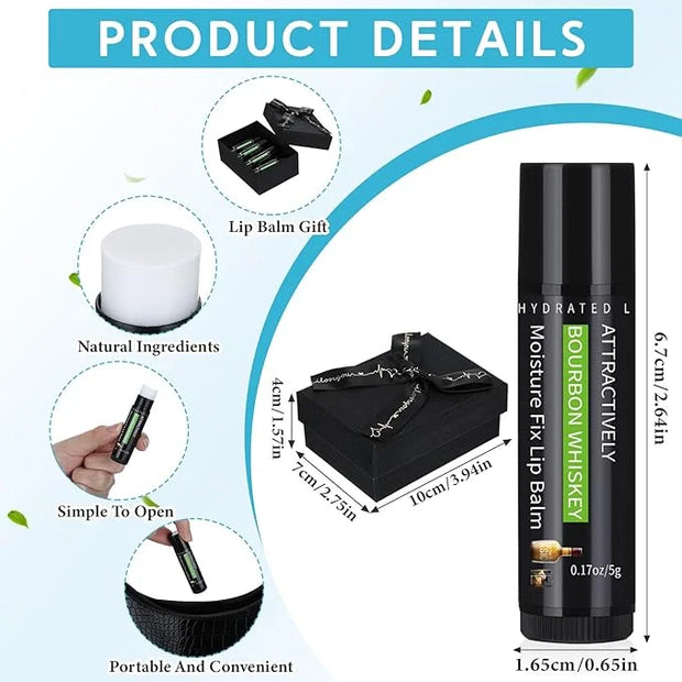 4 Pcs Lip Balm with Gift Lips