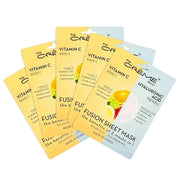 The Crème Shop - Vitamin C & Hyaluronic Acid Fusion Full Face Masks, Korean Facial Skin Care and Moisturizer - Hydrating, ...