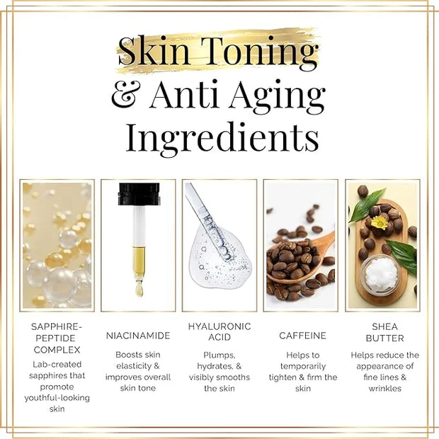 Nakery Body Butter Anti Aging Moisturizer - Body Cream Skin Tightening Cream & Neck Firming Cream, Moisturizing Cream & Ne...
