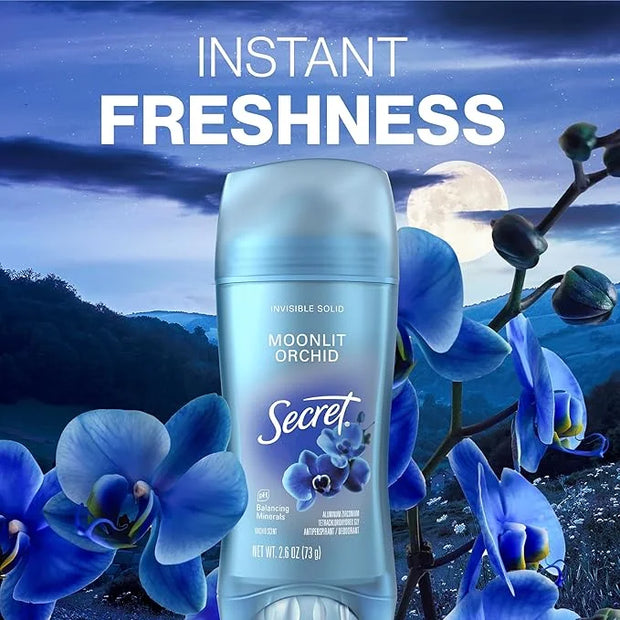 Secret Fresh Antiperspirant Deodorant for Women, 72hr Breathable Sweat & Odor Protection, Instant Freshness & Gentle, PH B...
