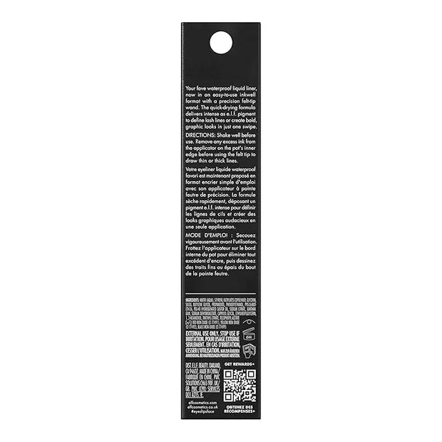 e.l.f. H2O Proof Inkwell Eyeliner Pen, High-pigment, Waterproof Liquid Eyeliner, Delivers A Matte Finish, Vegan & Cruelty-...