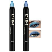 Kaely 2Pcs Bright Blue Eyeshadow Stick for Older Women, Metallic Shimmer Glitter Cream Eye Shadow Pencil Crayon, Light Blu...