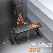 2 In 1 Adjustable Flat Weight Bench - 45.3'' Extended Gym,750LBS Sit 18'' Widened - Product Image