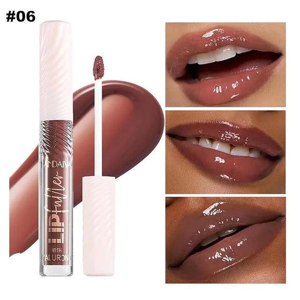 Brown Chocolate Lip GlossTinted Glitter Lipgloss Lip Oil Teens Moisturizing Lipstick Lip Balm High Shine And Vegan Plumpin...