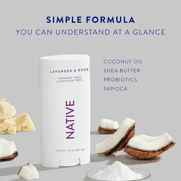 Native Deodorant Contains Naturally Derived Ingredients, 72 Hour Odor Control | Deodorant for Women and Men, Aluminum Free...