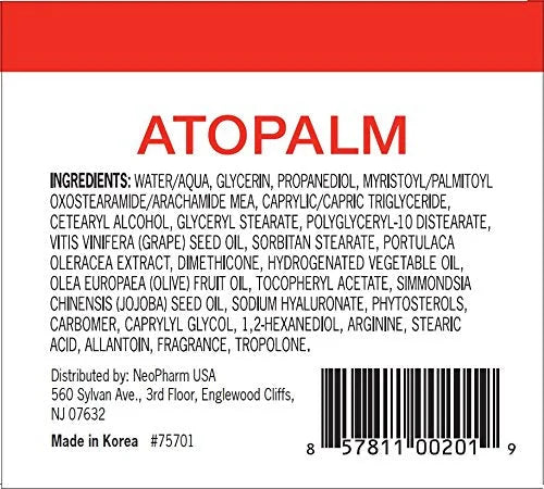 ATOPALM | Intensive Moisturizing Cream | Face & Body Moisturizer | For Dry & Sensitive Skin | Paraben-Free Lotion | Replen...