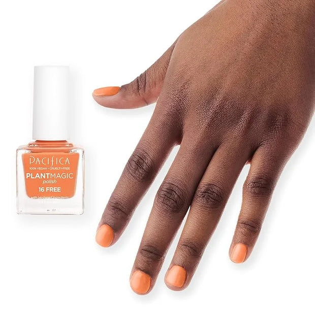 Pacifica Natural Nail Polish – Plant Magic Orange Nail Polis - Plant Based, Non-Toxic & Clinically Tested - Lasting Colors...