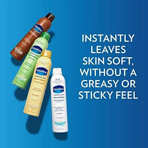 Vaseline Aloe Soothe Spray 2-Pack – Non-Greasy, Fast-Absorbing All-Over Soothing Moisturizer for Dry Skin, 6.5 Oz Ea - Pro...