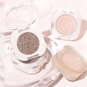 Monochrome Glitter Eyeshadow - Nude Gold Brown Shimmer Eye Shadow, Talc-Free, Paraben-Free, Cruelty-Free, Long-Lasting Sin...