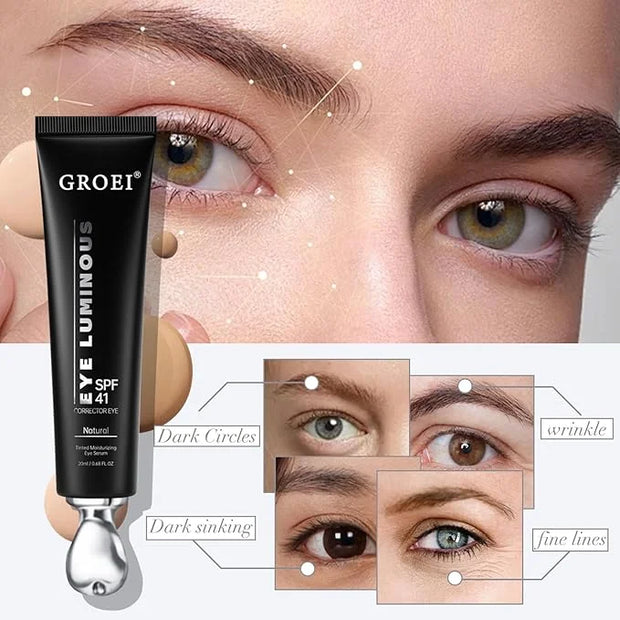 Luminous Eye Corrector Spf 41,Under Eye Concealers For Dark Circles, Luminous Eye Corrector for Puffiness and Bags Under E...