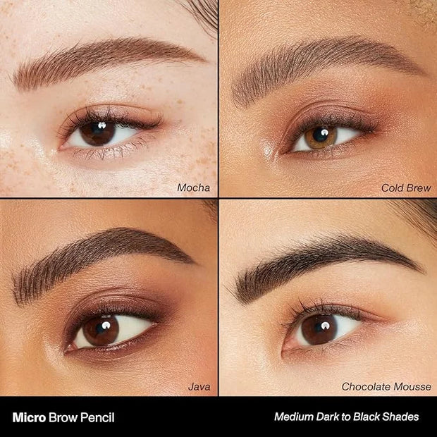 Morphe Micro Dual Eyebrow Pencil - Dual-Ended Brow Pencil Featuring a Retractable, Ultra-Precise, Pointed Tip - Richly Pig...