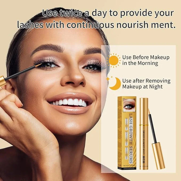 Lash Serum - Eyelash Growth Serum for Longer, Fuller, Thicker Lashes - Gentle Formula, 4ml - Product Image